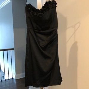 WHBM ruffle strapless dress